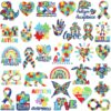 Wholesale Autism Consciousness Theme Embroidery Cloth Sticker Bag Dress Up Patch Color Puzzle Computer Embroidery Label Ironing Chapter