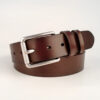Wholesale real belt pin buckle retro cowhide belt casual pants with