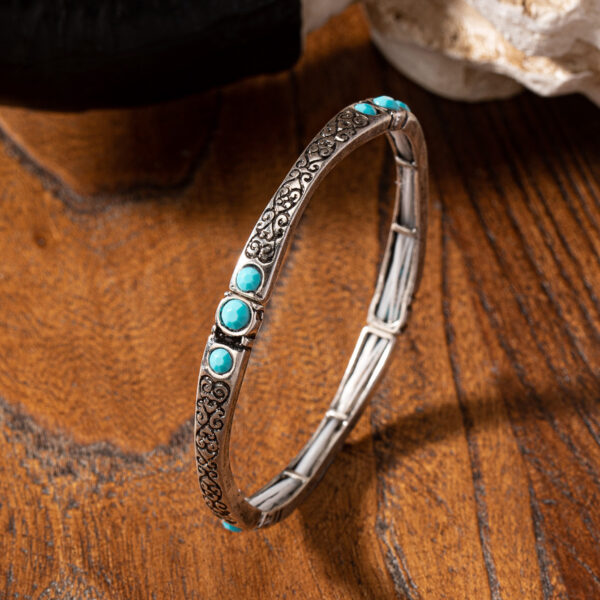 Wholesale Vintage turquoise metal bracelet