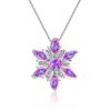 Wholesale Yansheng Cross-border Fashion Jewelry Opal Opal Opal Aobao Snowflake Necklace Pendant Christmas