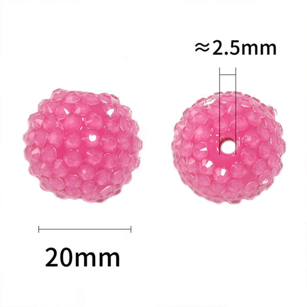 Wholesale Colored full-hole drill ball bead string