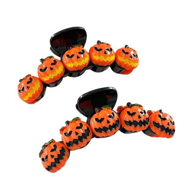 Wholesale New Cross-Border Halloween Funny Pumpkin Clip for the Back of the Head Large Hair Clip Holiday Dress up Headwear