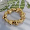 Wholesale Copper Asymmetrical Balloon Plating Printing Water Droplets Rhombus Bracelets Bangle