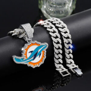 Wholesale Colorful Dolphin Pendant for Men Hip Hop Diamond Cuban Necklace