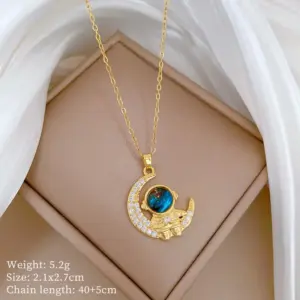 A429 Titanium Steel Chain Copper Pendant