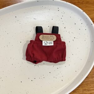 Red rabbit logo overalls