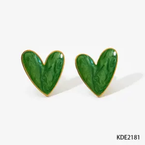 Green Earrings Kde2181
