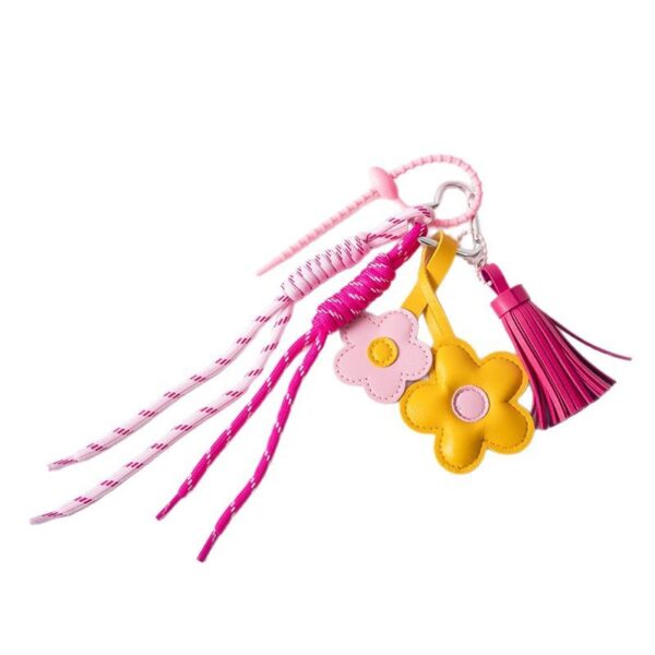 oly-78e86c9b3b5ce5b35c565dea77295e15 Wholesale Flower tassel keychain pendant