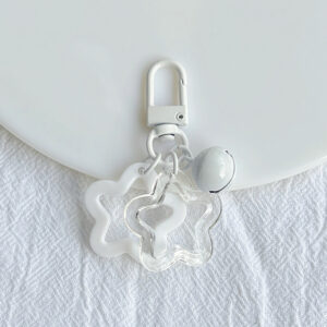 Double Star Bell Pendant-White