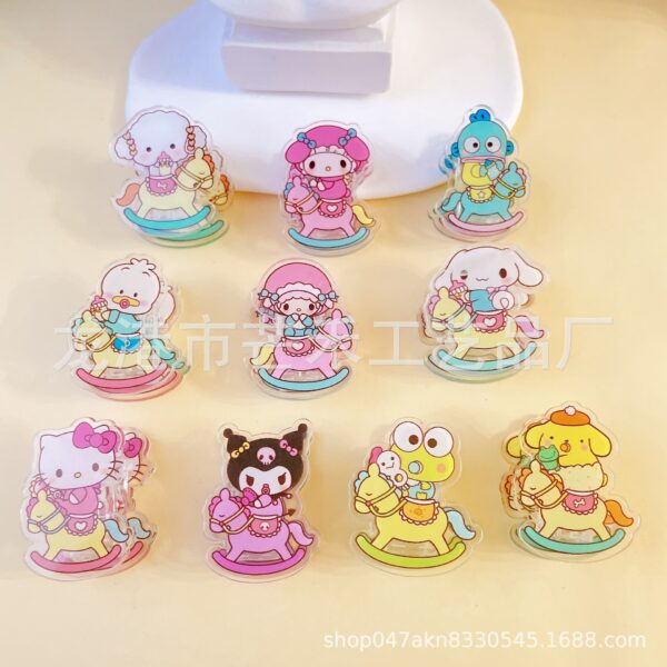 Wholesale acrylic clip girl cute clip cartoon clip Folder OLY Exclusive