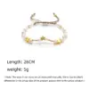Wholesale Fashion Pentagram Heart Shape Flower Pearl Copper Beaded Plating Bracelets 1 Piece
