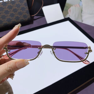 As shown in the picture / Gold frame purple film