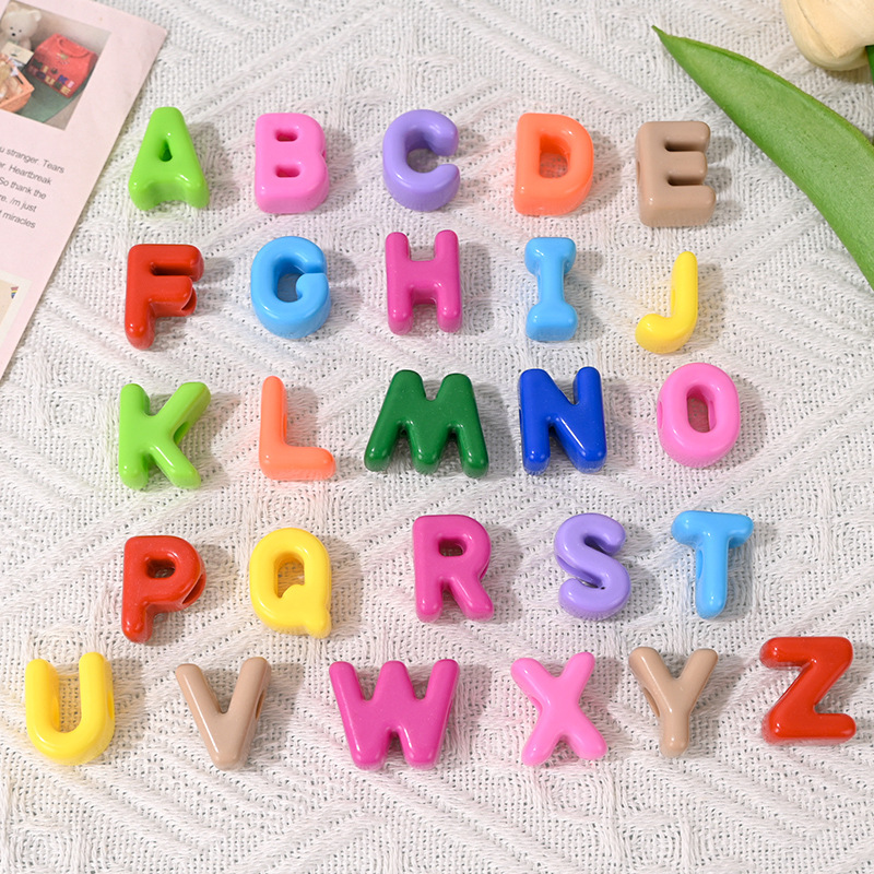 Wholesale Acrylic Colorful Letter Beads DIY Jewelry Aessories