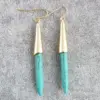 Wholesale 1 Pair Vacation Color Block Alloy Turquoise Women's Drop Earrings