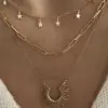 oly-78f2aa8fbf399ecc0edd366adada419b Wholesale PVD Coated 18K Gold Real Gold Plated Geometric 304 Stainless Steel Simple Style Waterproof Non Tarnish 304 Stainless Steel Necklace