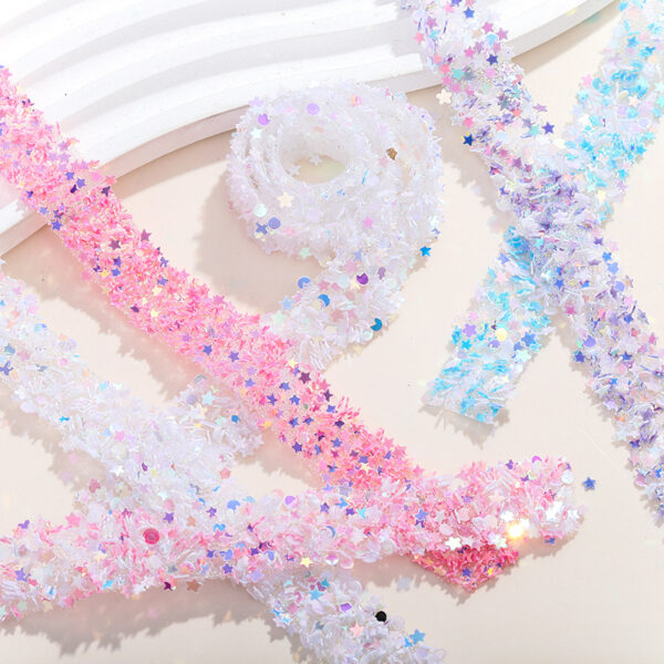 Wholesale Double-sided tape width 1.5cm geometric drill with hot melt adhesive drill strip