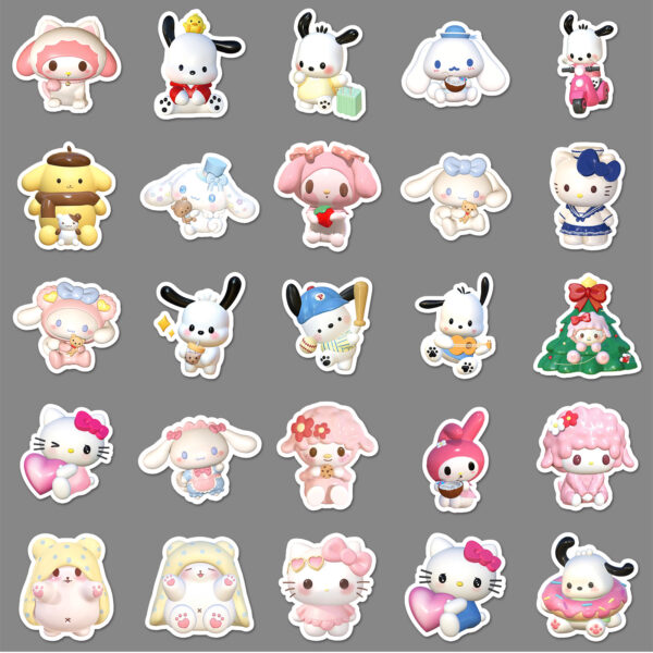oly-78fca61a0c5d0db2336747d947b00b5f Wholesale 50 3D Cartoon Stickers Cute Waterproof Decorative Stickers OLY Exclusive