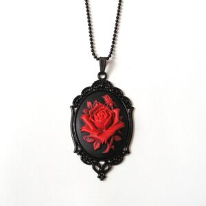 Wholesale Cross-border trade Amazon Victoria black and red rose card Mayo necklace factory direct sales