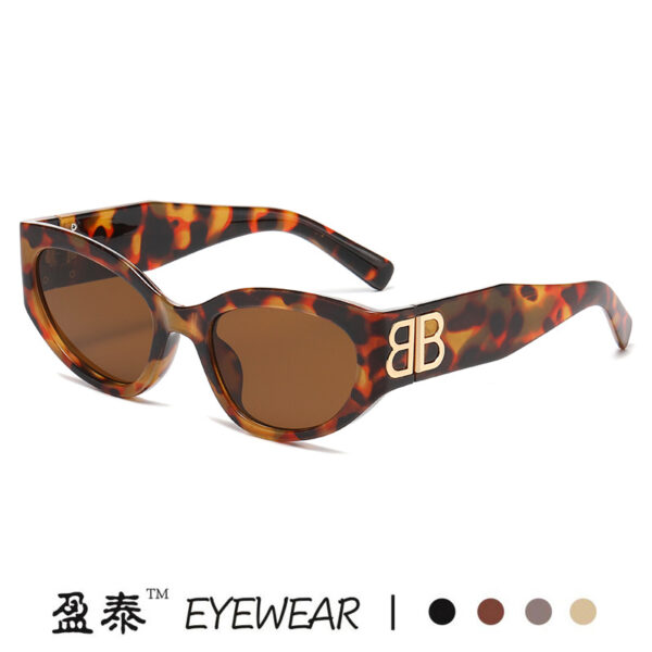 Wholesale Double B Sunglasses Women's Retro Cat's Eye High-end Sense Glasses Internet pular Fashion Sunglasses Women