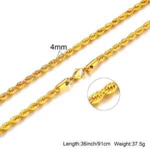 Golden 4mm * 45cm