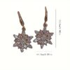 Wholesale fashion elegant snowflake Christmas earrings