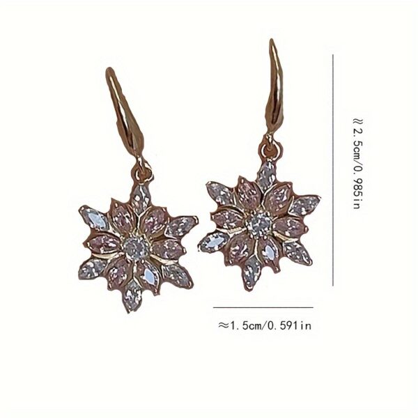 Wholesale fashion elegant snowflake Christmas earrings
