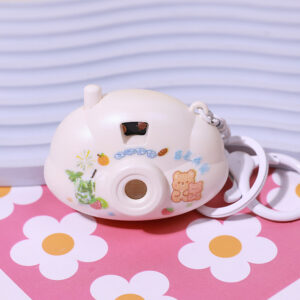 White Shell bear + white buckle / Bell