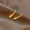 Wholesale 304 Stainless Steel Irregular PVD Coated 18K Real Gold Plated 18K Gold Simple Style Waterproof Non Tarnish Plating Drop Earrings