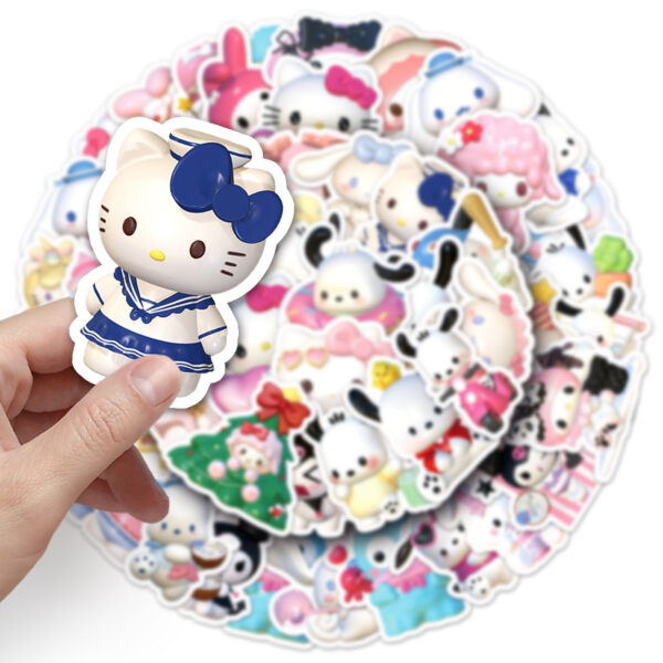 oly-7922d8895207b005602b0dbeb62afca4 Wholesale 50 3D Cartoon Stickers Cute Waterproof Decorative Stickers OLY Exclusive