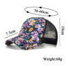 Wholesale Korean Style Flower Net Cap Baseball Cap Spring and Summer Outdoor Sun Hat Casual Trendy Cap Flower Cap B1088