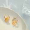 PVD Coated Real Gold Plated 18K Gold Geometric 304 Stainless Steel Fashion Waterproof Non Tarnish Earrings