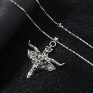 oly-7938dd8635adccb1f0ed0ed51d9802c4 Wholesale Diablo series European and American hip-hop cross-border best selling Bull Demon King hanging chain retro domineering bull head stainless steel necklace