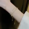 Wholesale Elegant Lady Flower Copper Inlay Zircon Bracelets