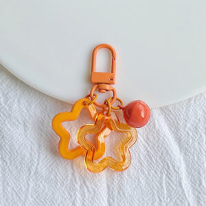 Double Star Bell Pendant-Orange