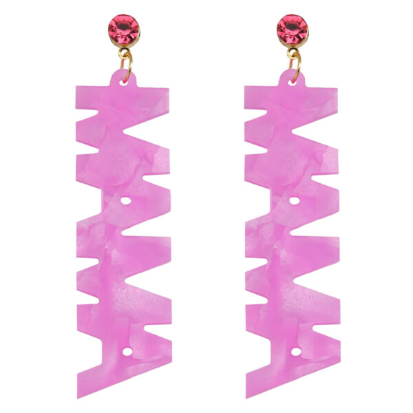 Wholesale European and American Creative Joker Mother's Day Gift Letter Connection Earrings Cross-border Diamond MAMA Shiny Earrings Jewelry