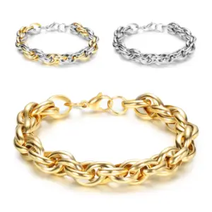 Wholesale Fashion Round Titanium Steel Bracelets 1 Piece