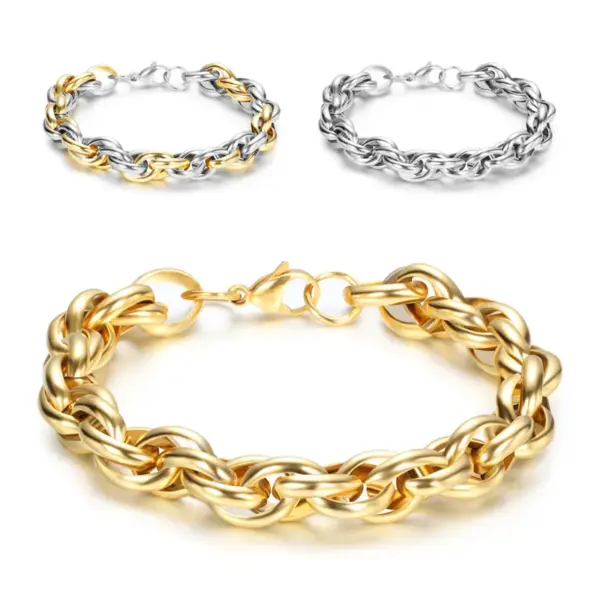 Wholesale Fashion Round Titanium Steel Bracelets 1 Piece