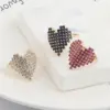 Wholesale Simple Style Heart Shape Copper Rings Inlay Zircon Copper Rings