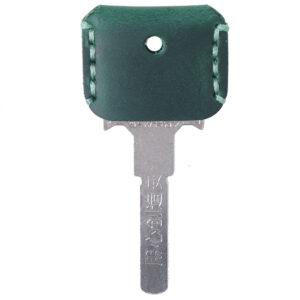 Crazy horse skin dark green / Key sleeve (Key not included)
