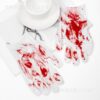 Wholesale Halloween Cosplay bloodstain printing gloves ghost festival