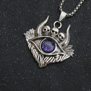 Horn Purple Stainless Steel Chain
