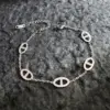 Wholesale Simple Style Geometric Titanium Steel 18K Gold Plated Bracelets In Bulk