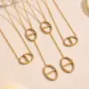 Wholesale Stainless Steel Zirconia Nose Ring Necklace Bracelet Earrings Jewelry Set Elegant Luxury Party Jewelry For Women