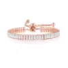 Wholesale Glam Rectangle Copper Plating Zircon Bracelets