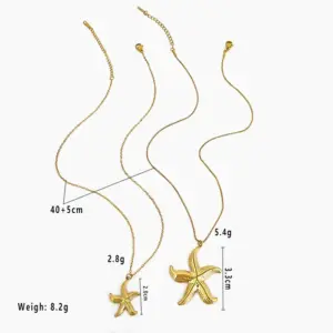 Main Picture Starfish Box Chain Starfish Two-Piece Set