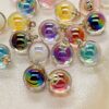 Wholesale in stock 16mmAB Color Bead Pendant Bead Earrings DIY Pendant Bracelet Crafts Decorative Buckle