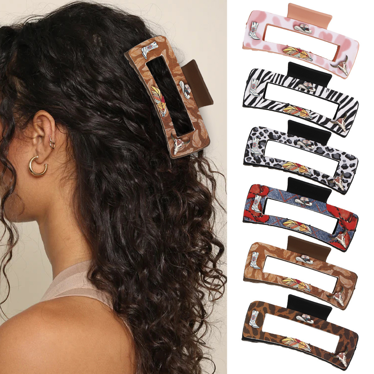 Wholesale Western Cowboy Feather Clip