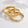 Wholesale 304 Stainless Steel Pentagram Heart Shape Argyle PVD Coated Stone-Free 18K Real Gold Plated Elegant Cute Vintage Style Waterproof Non Tarnish Bangle