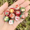 Wholesale Painted Acrylic Christmas Hand-painted Beads