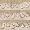 Wholesale 1 Pair Simple Style Solid Color Plating Titanium Steel Earrings